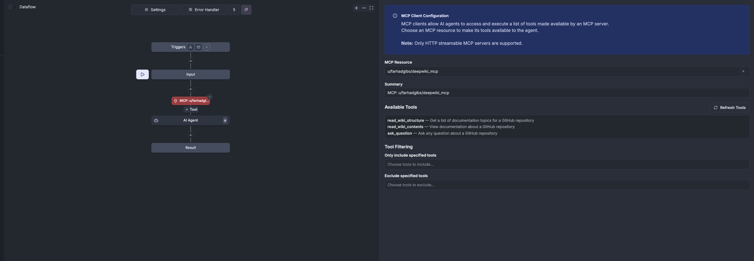Connect to MCP servers MCP tool
